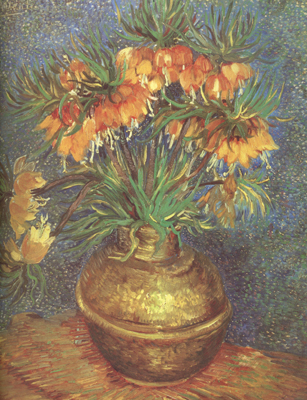Fritillaries in a Copper Vase (nn04)